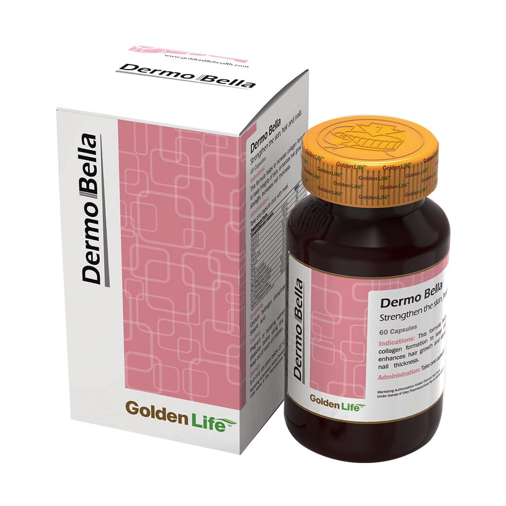 کپسول درموبلا گلدن لایف ،تقویت مو و ناخن و پوست(۳۰عددی)